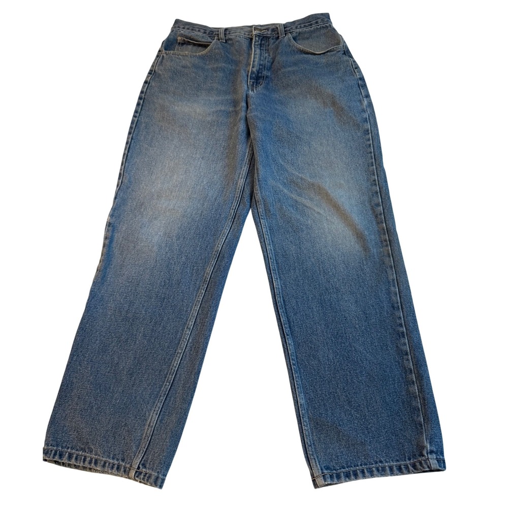 Vintage Guess Jeans Mens 34 Medium Wash Straight Leg Denim Blue 100% Cotton 90s
